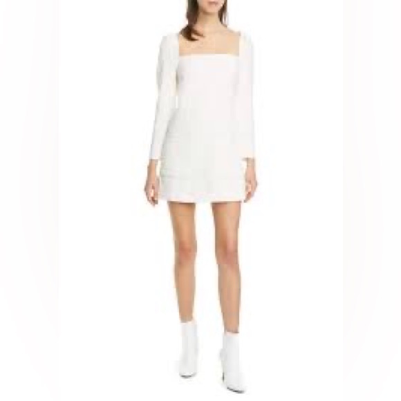 Veronica Beard Alona Tweed Mini Dress in Ivory | 10 | NWT - Picture 2 of 4